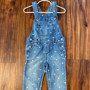 Girls Baby Gap 4T Minnie Mouse Print Overalls